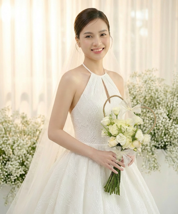 Hoa cưới trái tim lãng mạn gallery