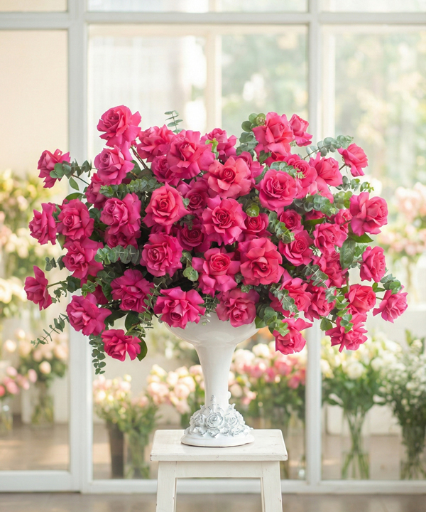 Bình hoa rực rỡ phồn hoa fuchsia rực rỡ gallery