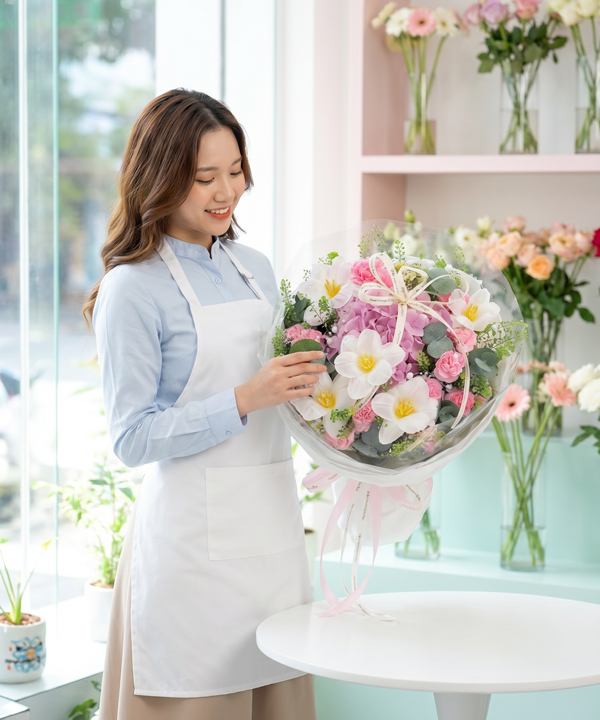 Hộp hoa sinh nhật đỏ lãng mạn gallery