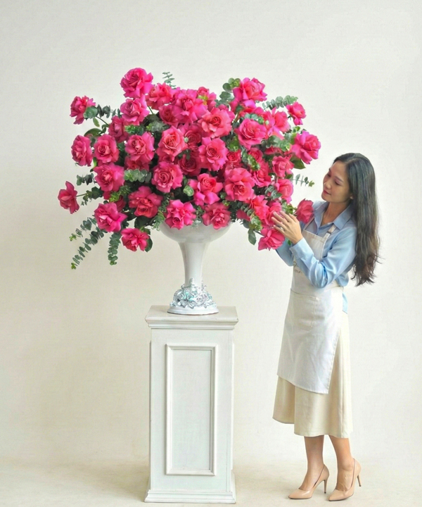 Bình hoa rực rỡ phồn hoa fuchsia rực rỡ gallery