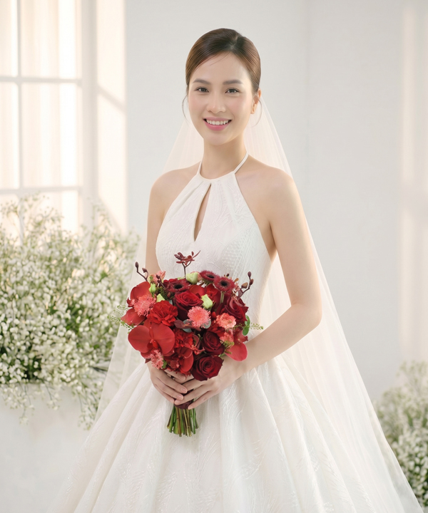 Hoa cưới đỏ quyến rũ gallery