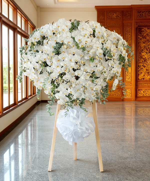Kệ hoa lan hồ điệp trắng cao cấp gallery