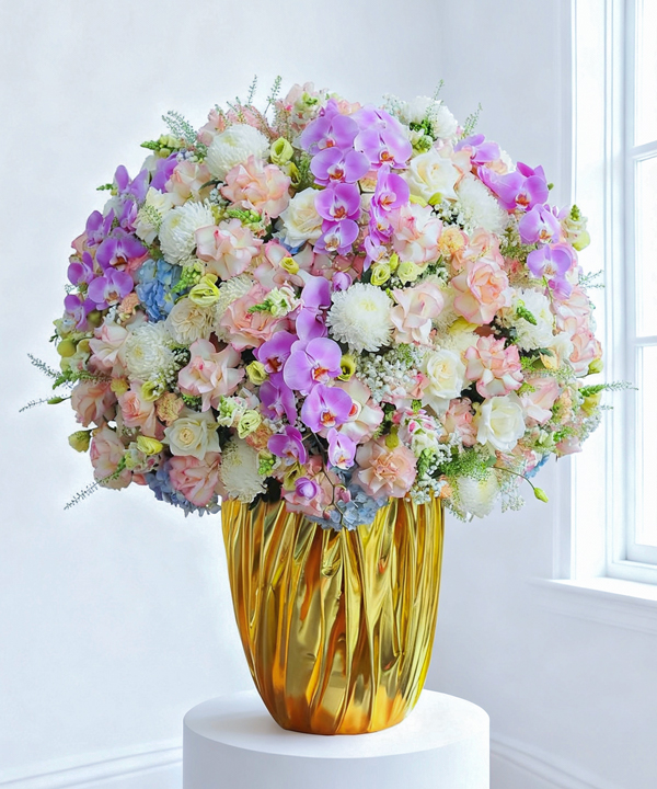 Bình hoa khai trương pastel cao cấp